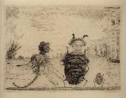 James Ensor Strange Insects painting